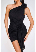 Juoda vieno peties suknelė Maggie