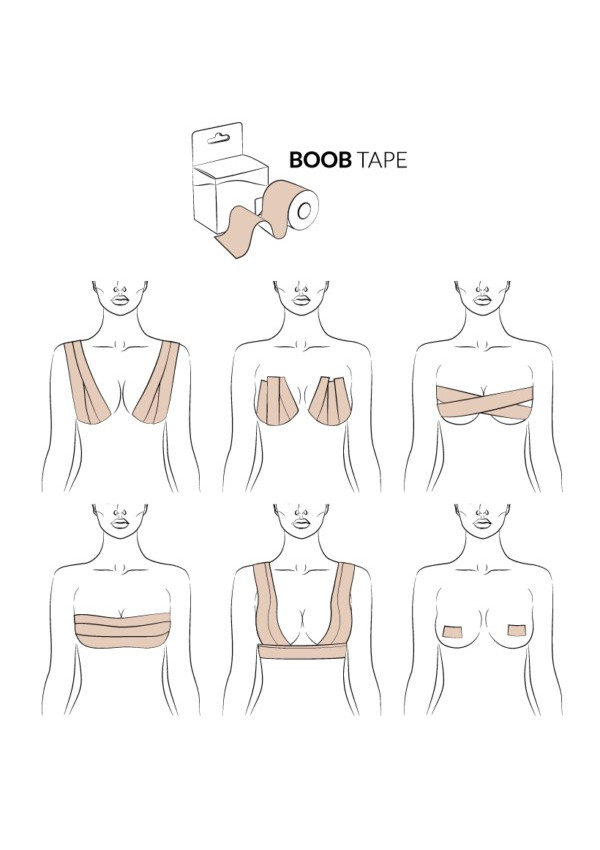 Adhesive chest strap