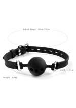 Silikoninis burnos kaištis | Reguliuojamas, saugus, BDSM žaidimams