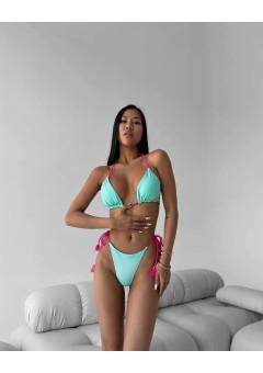 Nica dviejų dalių maudymukas | Ryškus, stilingas, aukštu liemeniu