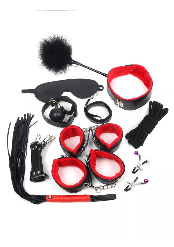 10 Dalių BDSM suvaržymo rinkinys