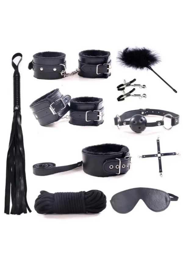 BDSM Suvaržymo rinkinys - Juodas