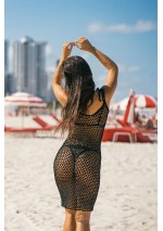 Juoda tinklinė paplūdimio suknelė: stilius, elegancija, vasarai