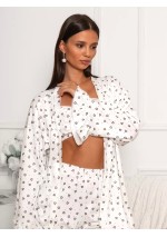 3 dalių pižama su širdelėmis: romantika, žaismingumas, komfortas