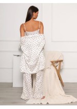 3 dalių pižama su širdelėmis: romantika, žaismingumas, komfortas