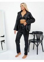 Moteriška 3 dalių pižama: stilius, komfortas, namų jaukumas