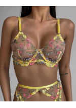 Žavingas apatinio trikotažo komplektas: elegancija, nėriniai, moterims