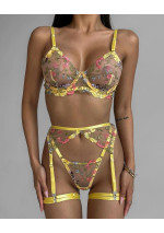 Žavingas apatinio trikotažo komplektas: elegancija, nėriniai, moterims