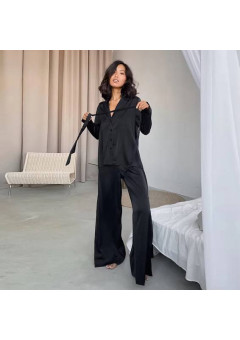 Elegantiška šilko stiliaus pižama: prabanga, komfortas, namų stilius