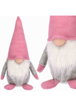 Rožinis Kalėdų Nykštukas 70cm – Jauki Šventinė Dekoracija Namams