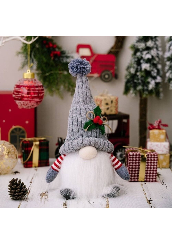 Luminous Dwarf 26cm | Grey | Christmas Decoration for Coziness