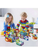 Magnetinis Šviečiantis Konstruktorius 76 dalių | Vaikų Kūrybai