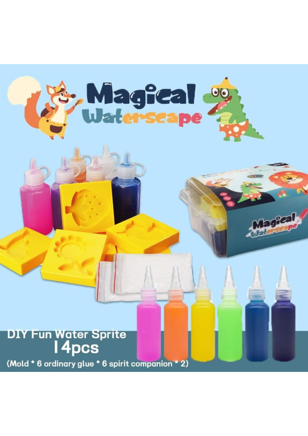 Aqua Gelz 14 Dalių Rinkinys | Kurkite Gelio Figūrėles Vaikams