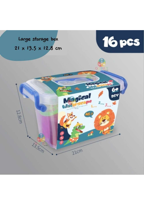 Aqua Gelz Kūrybinis Rinkinys | Gelio Figūrėlės | 16 Dalių Vaikams