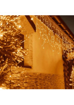 Girlianda-varvekliai su blykste 15m. 300LED šiltai balta