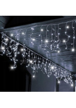 Girlianda-varvekliai su blykste 15m. 300LED šaltai balta