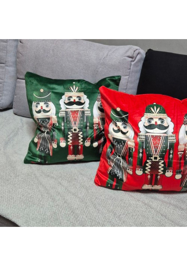 Dėkoratyvinis pagalvės užvalkalas raudonas