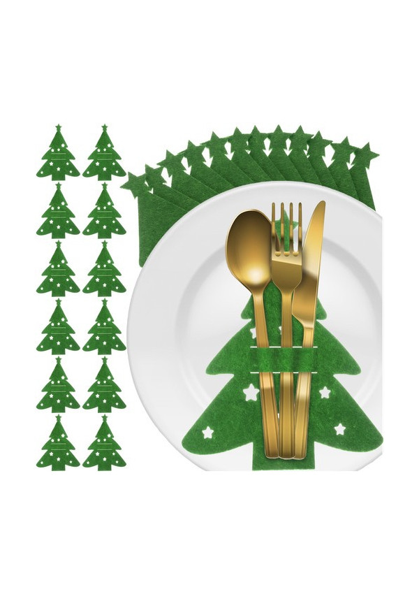 Žalias stalo įrankių įdėklas 12vnt.