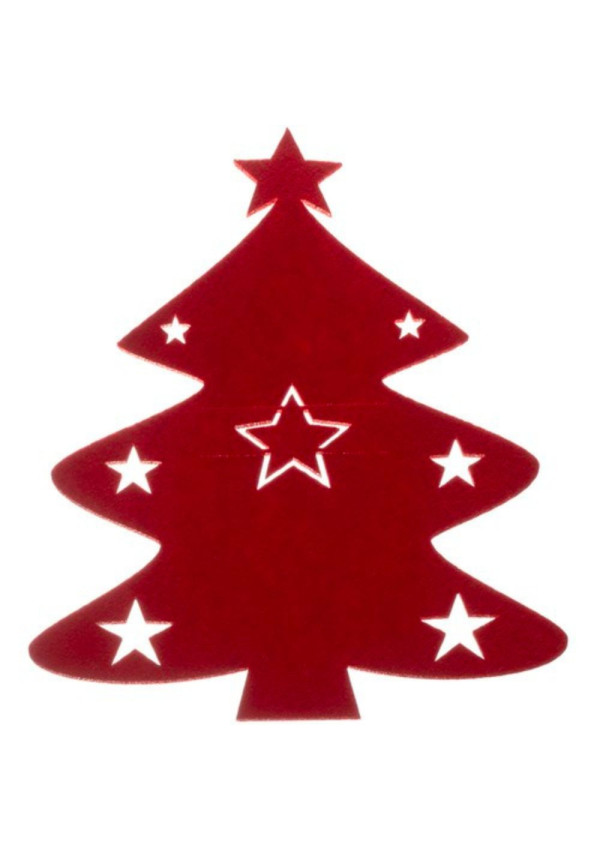 Raudonas stalo įrankių įdėklas 12vnt.