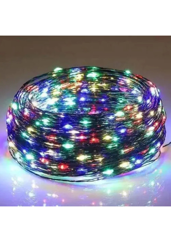 100m Vielinė Girlianda | Įvairiaspalvė | 1000 LED | Šventinis Apšvietimas