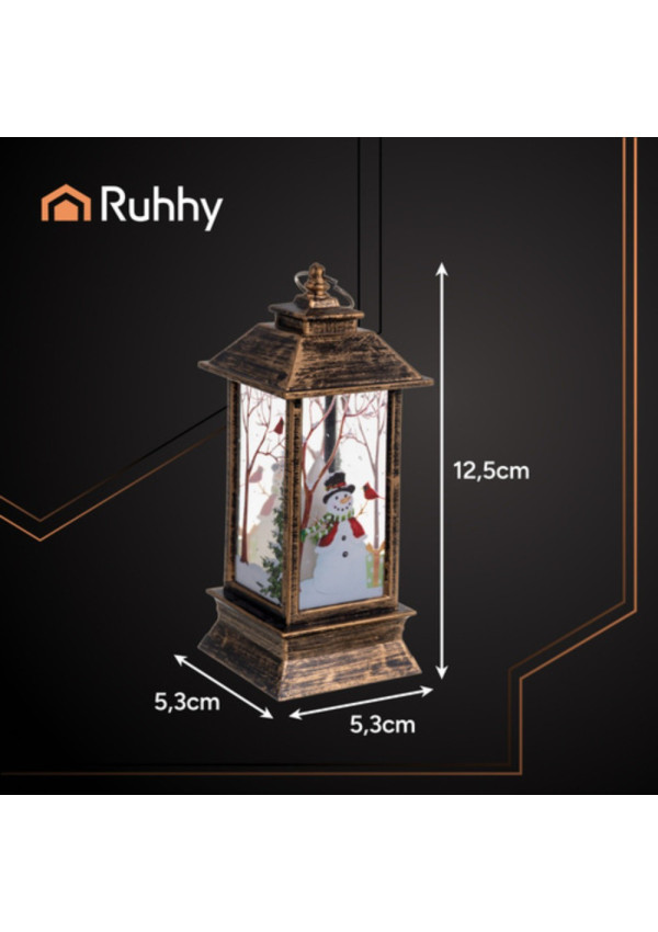 Kalėdinis žibintas rudas