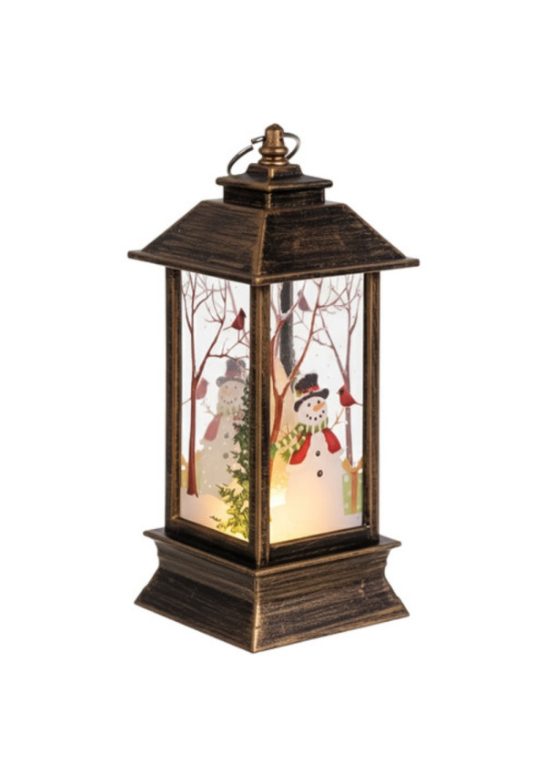 Kalėdinis žibintas rudas