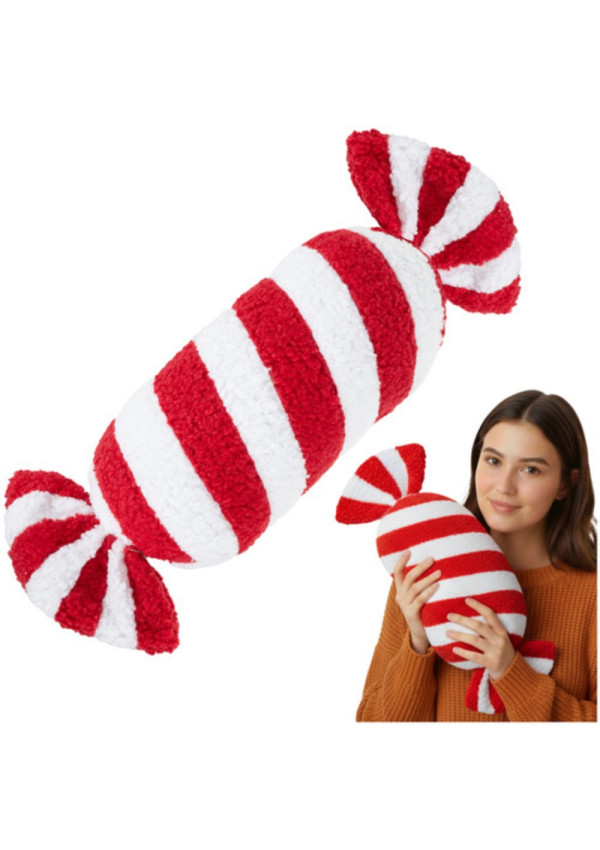 Kalėdinė pagalvė saldainis