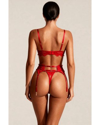 Apatinio trikotažo komplektas Miss red