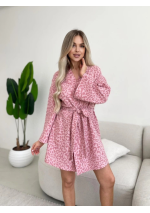 Muslino chalatas Leo Pink