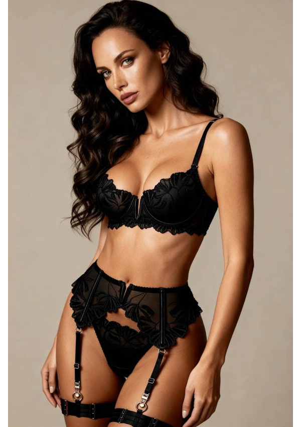 Lingerie set Heart black