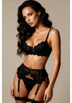 Apatinio trikotažo komplektas Heart black